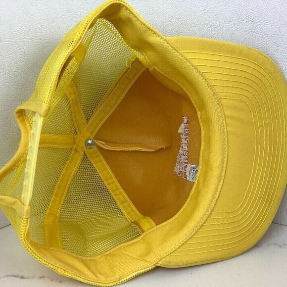 Vintage Take The New Pepsi Challenge Snapback Trucker Hat Yellow One Size USA - Picture 8 of 9